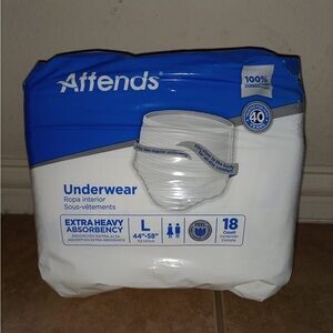 Attends Disposable Underwear Incontinence Aid Unisex size L